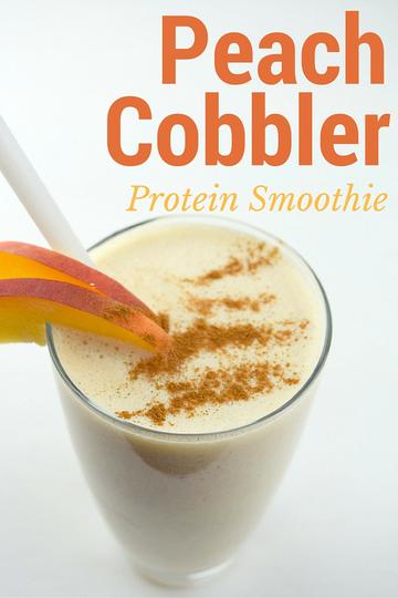 Peach Cobbler Protein Smoothie