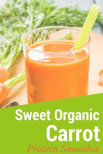Sweet Organic Carrot Protein Smoothie