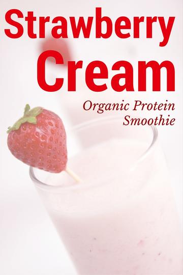 Strawberry Cream Organic Protein Smoothie