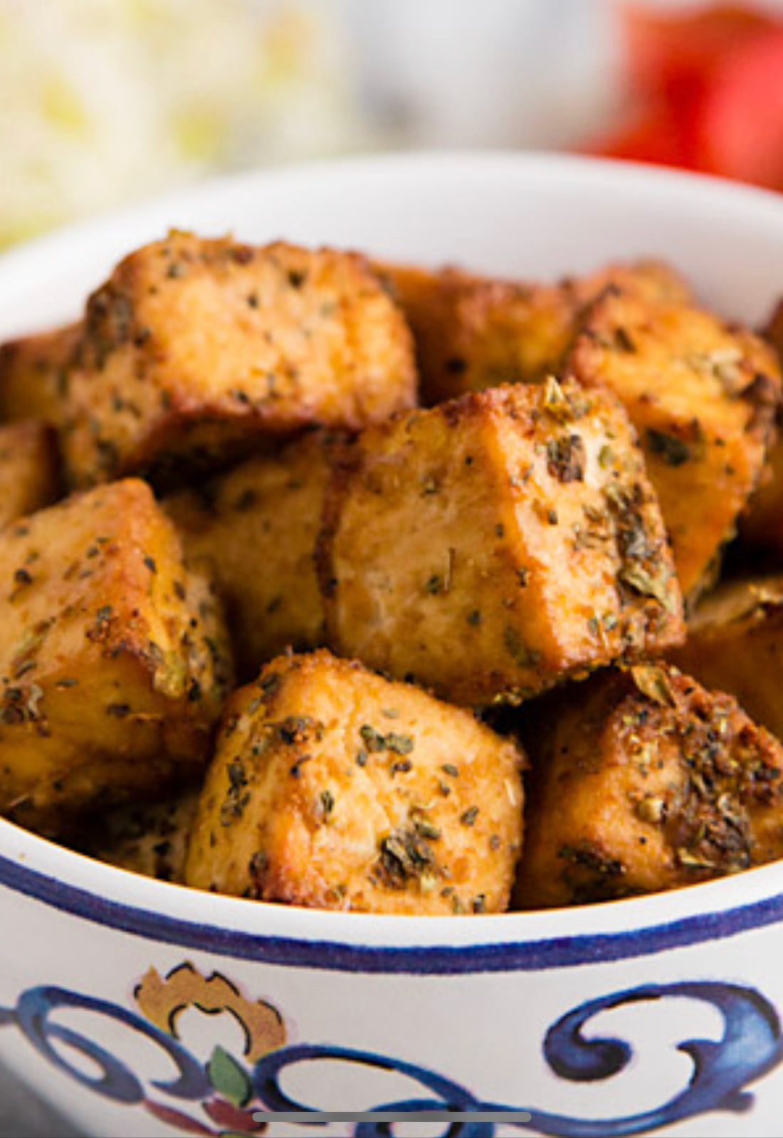Crispy tofu Italian style
